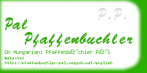 pal pfaffenbuchler business card